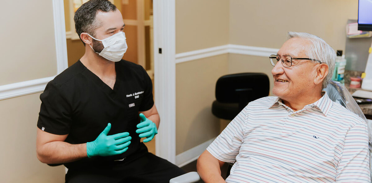 dentist with a patient